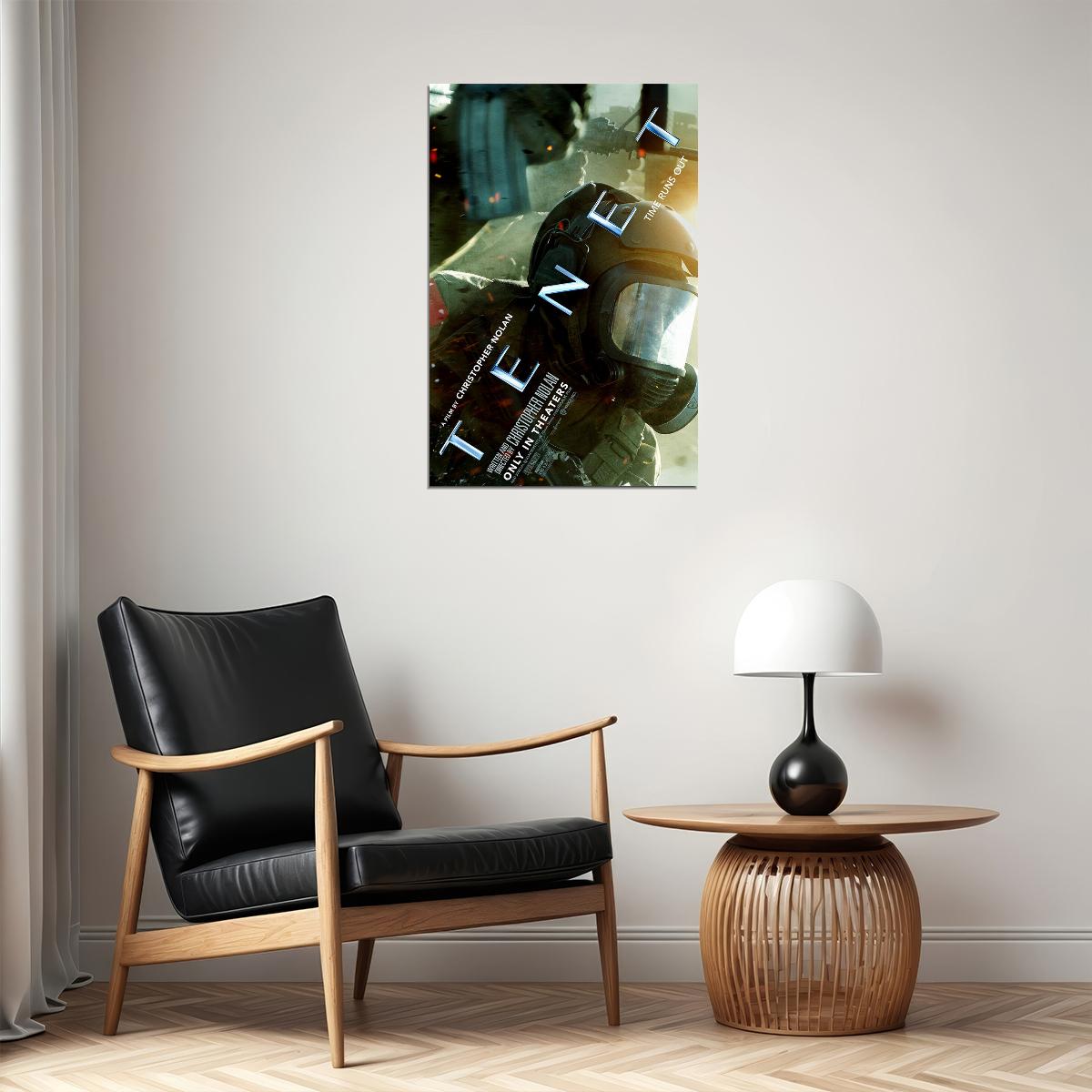 Tenet Movie 2020 Time Runs Out Action Thriller Poster Wall Art Print Home Wall Decor - xonomax