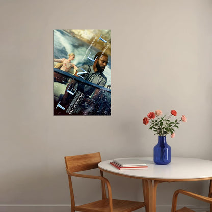 Tenet Movie 2020 Time Runs Out Poster Wall Art Print Home Wall Decor - xonomax