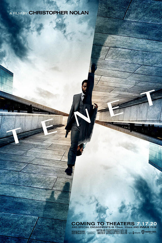 Tenet Movie 2020 Time Runs Out Science Fiction Poster Wall Art Print Home Wall Decor - xonomax