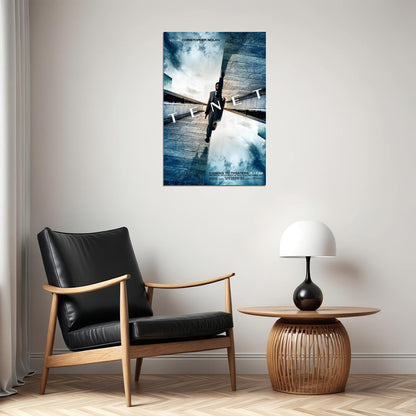 Tenet Movie 2020 Time Runs Out Science Fiction Poster Wall Art Print Home Wall Decor - xonomax