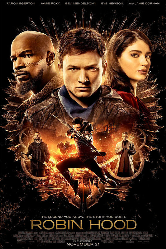 Taron Egerton Robin Hood Movie Adventure Drama Poster Wall Art Print Home Wall Decor - xonomax
