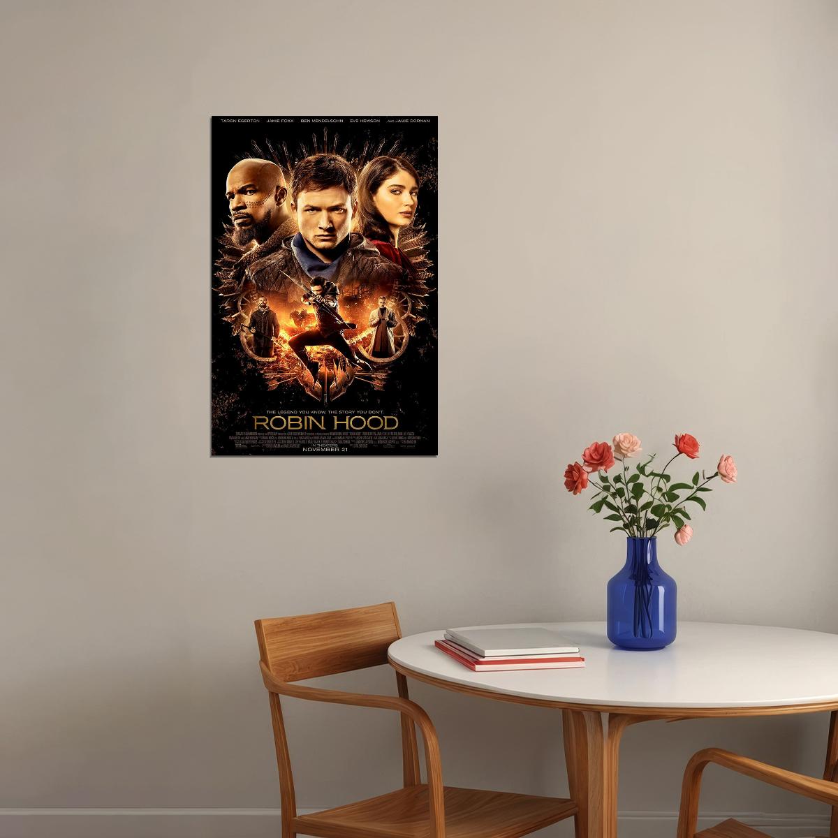 Taron Egerton Robin Hood Movie Adventure Drama Poster Wall Art Print Home Wall Decor - xonomax