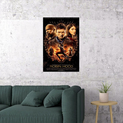 Taron Egerton Robin Hood Movie Adventure Drama Poster Wall Art Print Home Wall Decor - xonomax