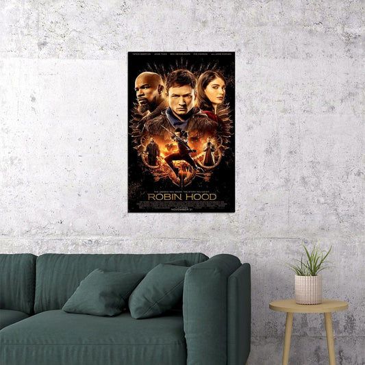 Taron Egerton Robin Hood Movie Adventure Drama Poster Wall Art Print Home Wall Decor - xonomax