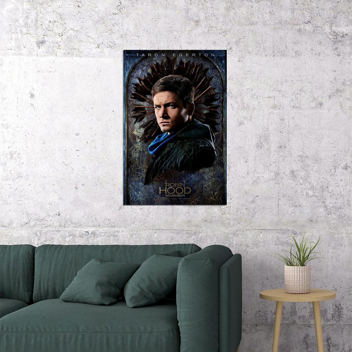 Taron Egerton Robin Hood Movie Poster Wall Art Print Home Wall Decor - xonomax