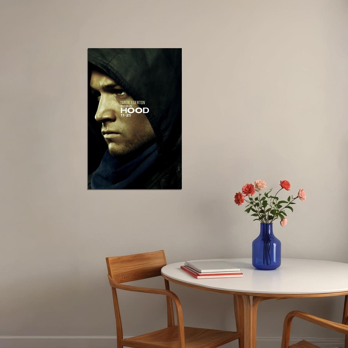 Taron Egerton Robin Hood Movie Action Adventure Poster Wall Art Print Home Wall Decor - xonomax