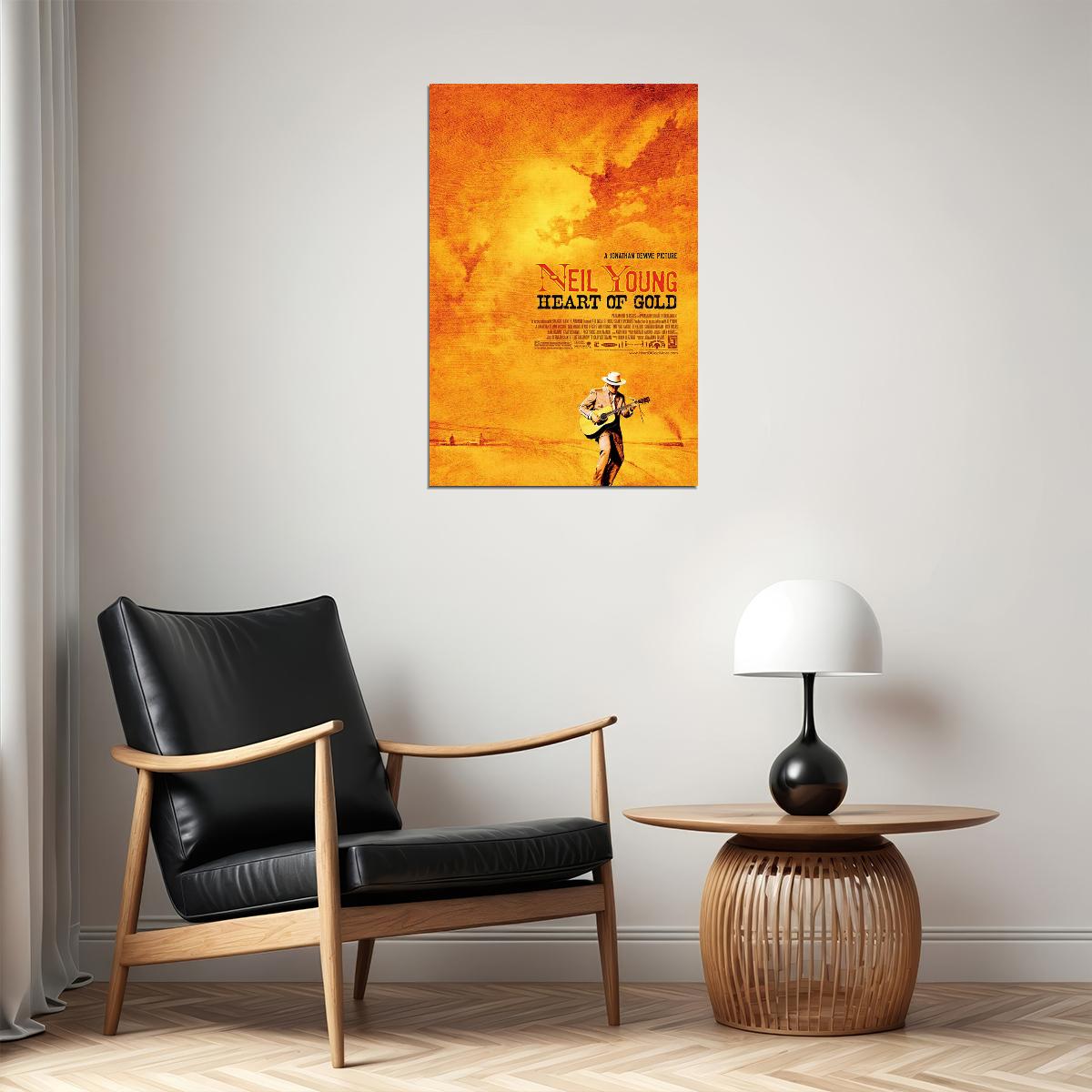 Neil Young Heart Of Gold Movie Documentary Music Poster Wall Art Print Home Wall Decor - xonomax