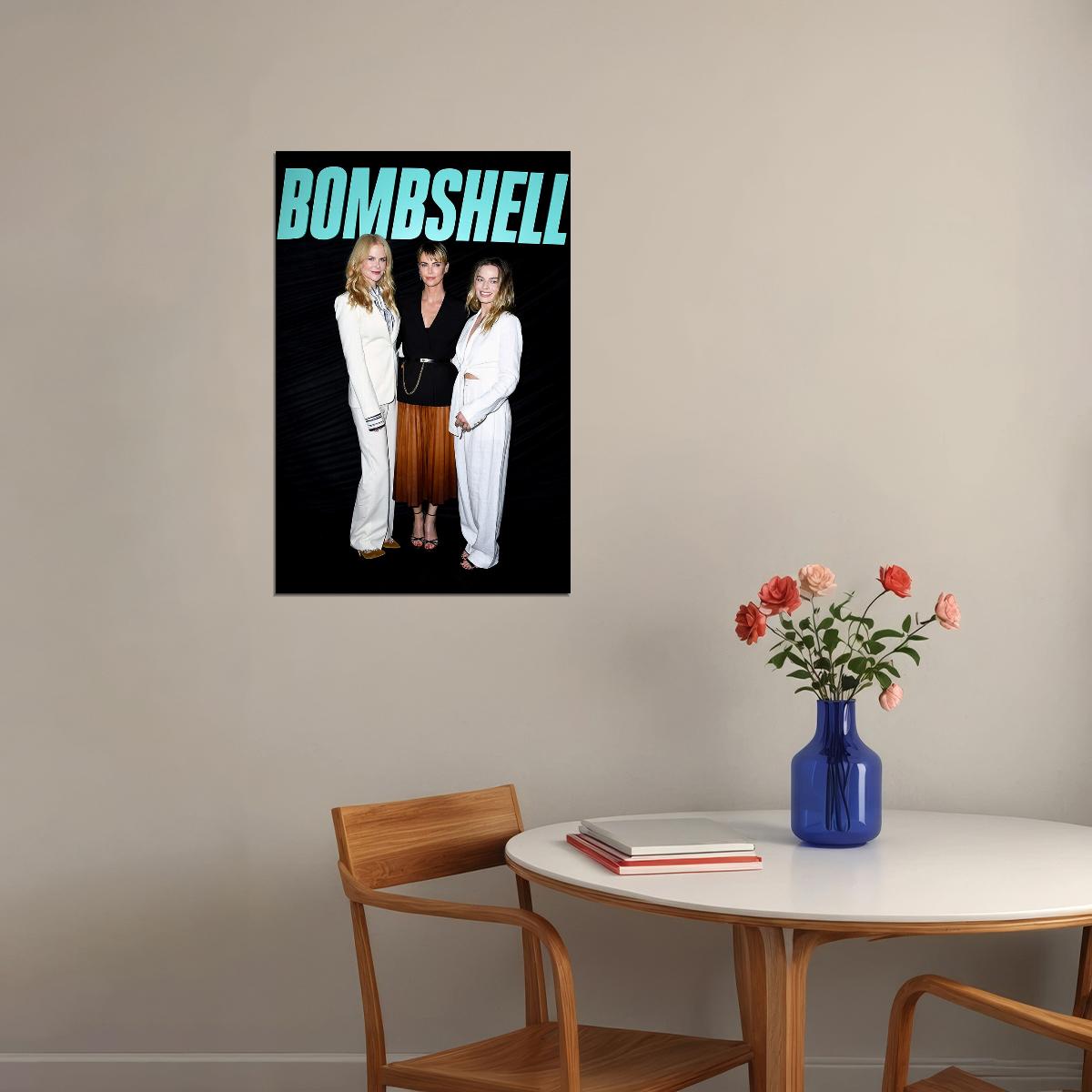 Bombshell Movie 2019 Margot Robbie Drama Biography Poster Wall Art Print Home Wall Decor - xonomax