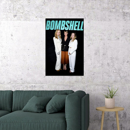 Bombshell Movie 2019 Margot Robbie Drama Biography Poster Wall Art Print Home Wall Decor - xonomax