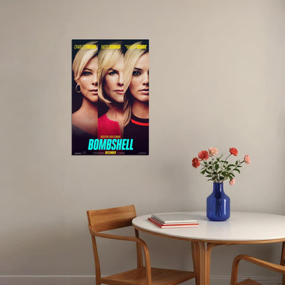 Bombshell Movie Margot Robbie 2019 Drama Biography Poster Wall Art Print Home Wall Decor - xonomax