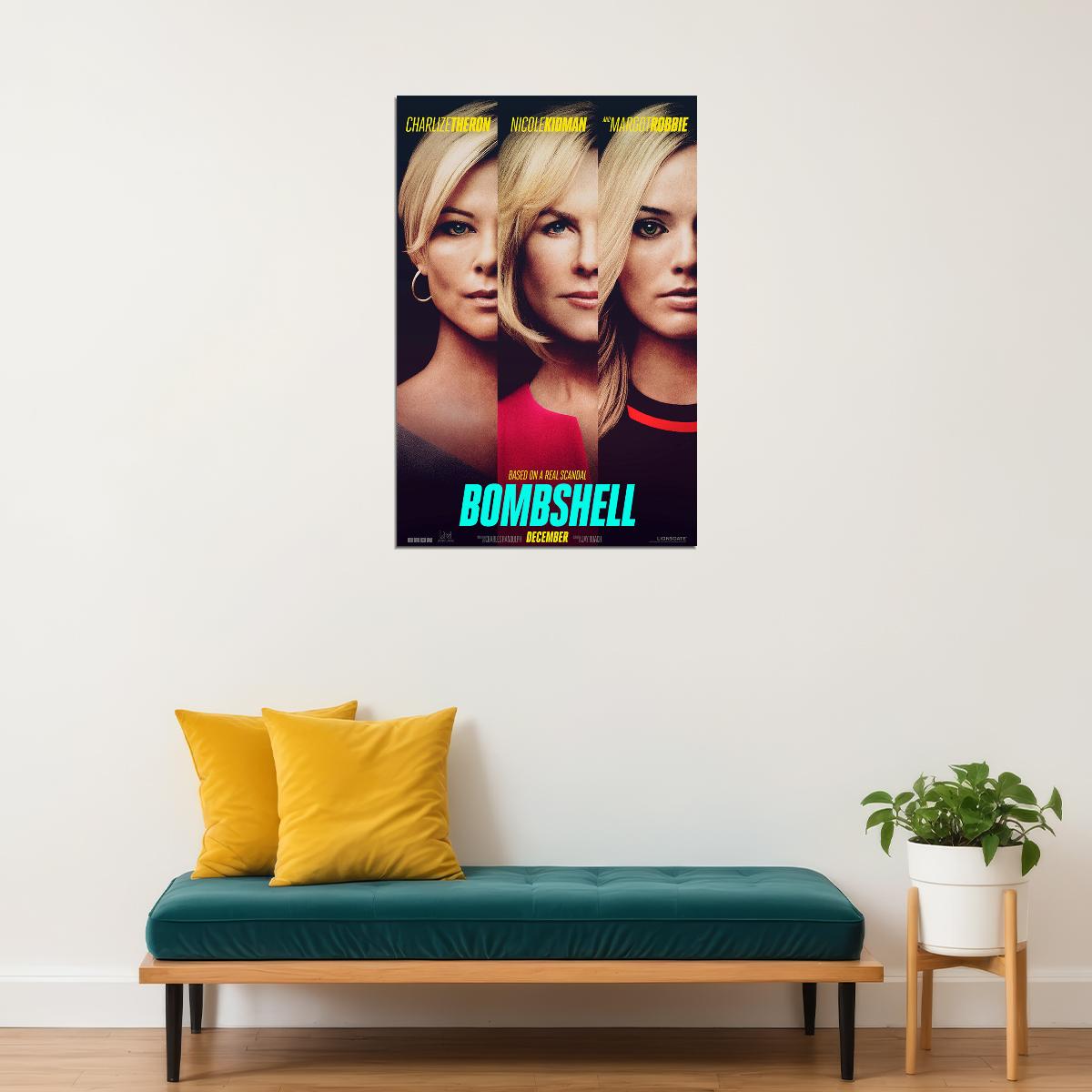 Bombshell Movie Margot Robbie 2019 Drama Biography Poster Wall Art Print Home Wall Decor - xonomax
