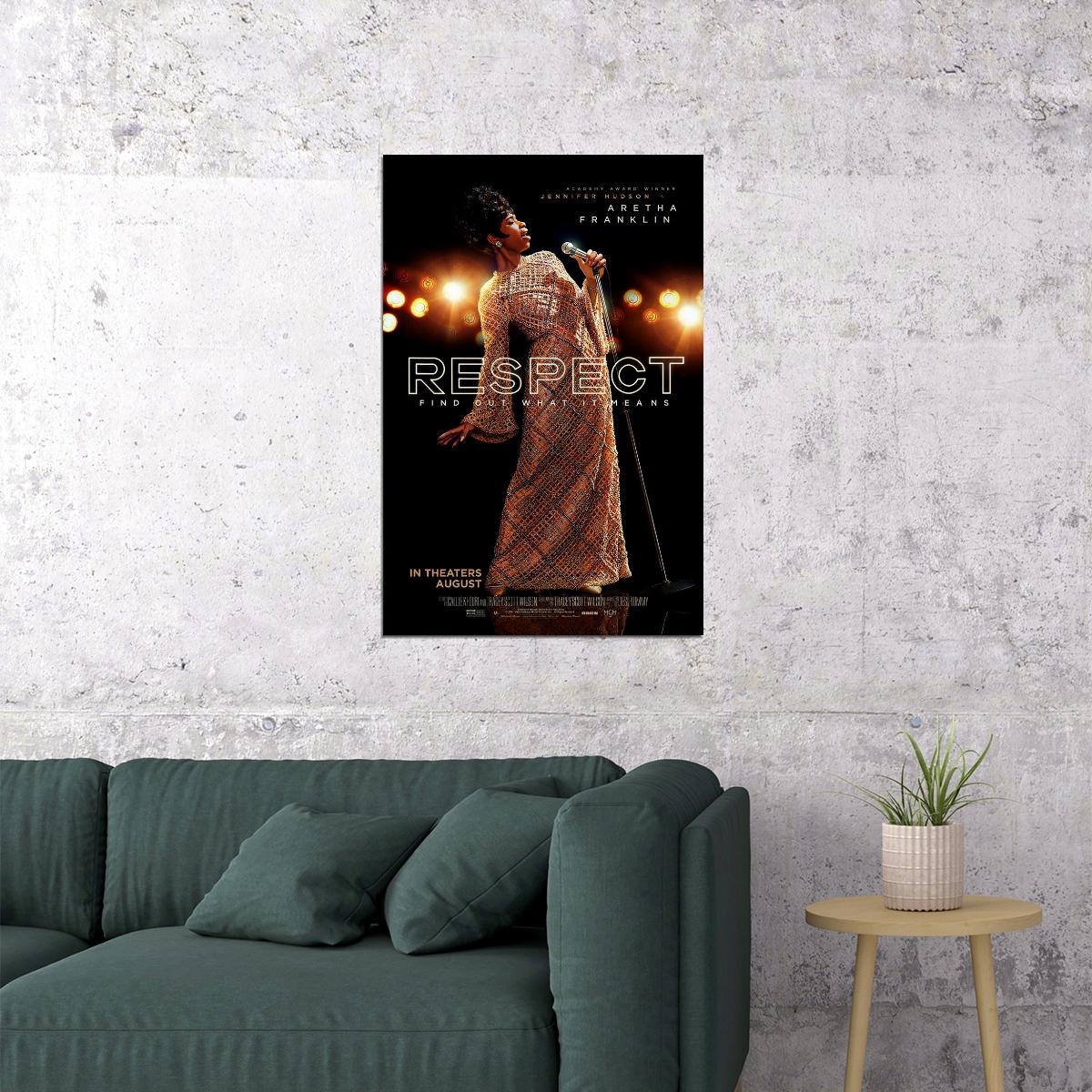 Respect Movie Find Out What It Means 2020 Poster Wall Art Print Home Wall Decor - xonomax