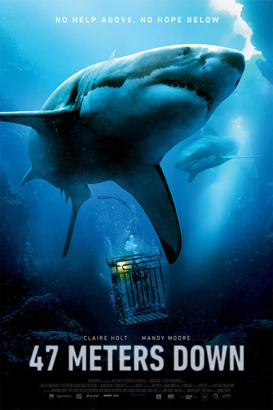 47 Meters Down Uncaged Movie Thriller Horror Poster Wall Art Print Home Wall Decor - xonomax