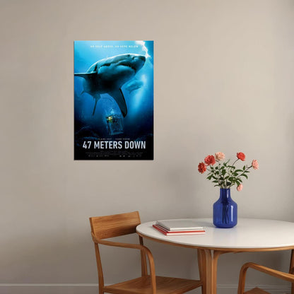 47 Meters Down Uncaged Movie Thriller Horror Poster Wall Art Print Home Wall Decor - xonomax