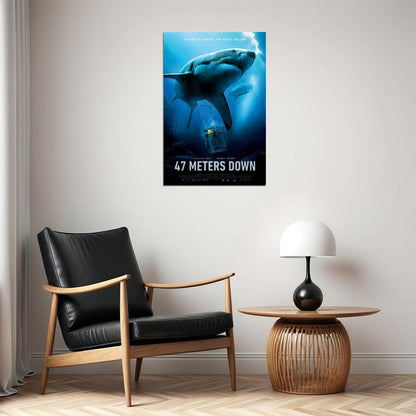 47 Meters Down Uncaged Movie Thriller Horror Poster Wall Art Print Home Wall Decor - xonomax