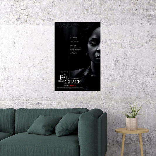 A Fall From Grace Movie 2020 Thriller Poster Wall Art Print Home Wall Decor - xonomax