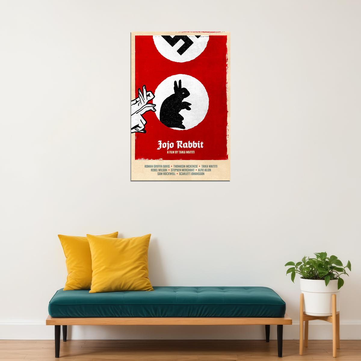 Jojo Rabbit Movie 2020 War Comedy Drama Animals Poster Wall Art Print Home Wall Decor - xonomax