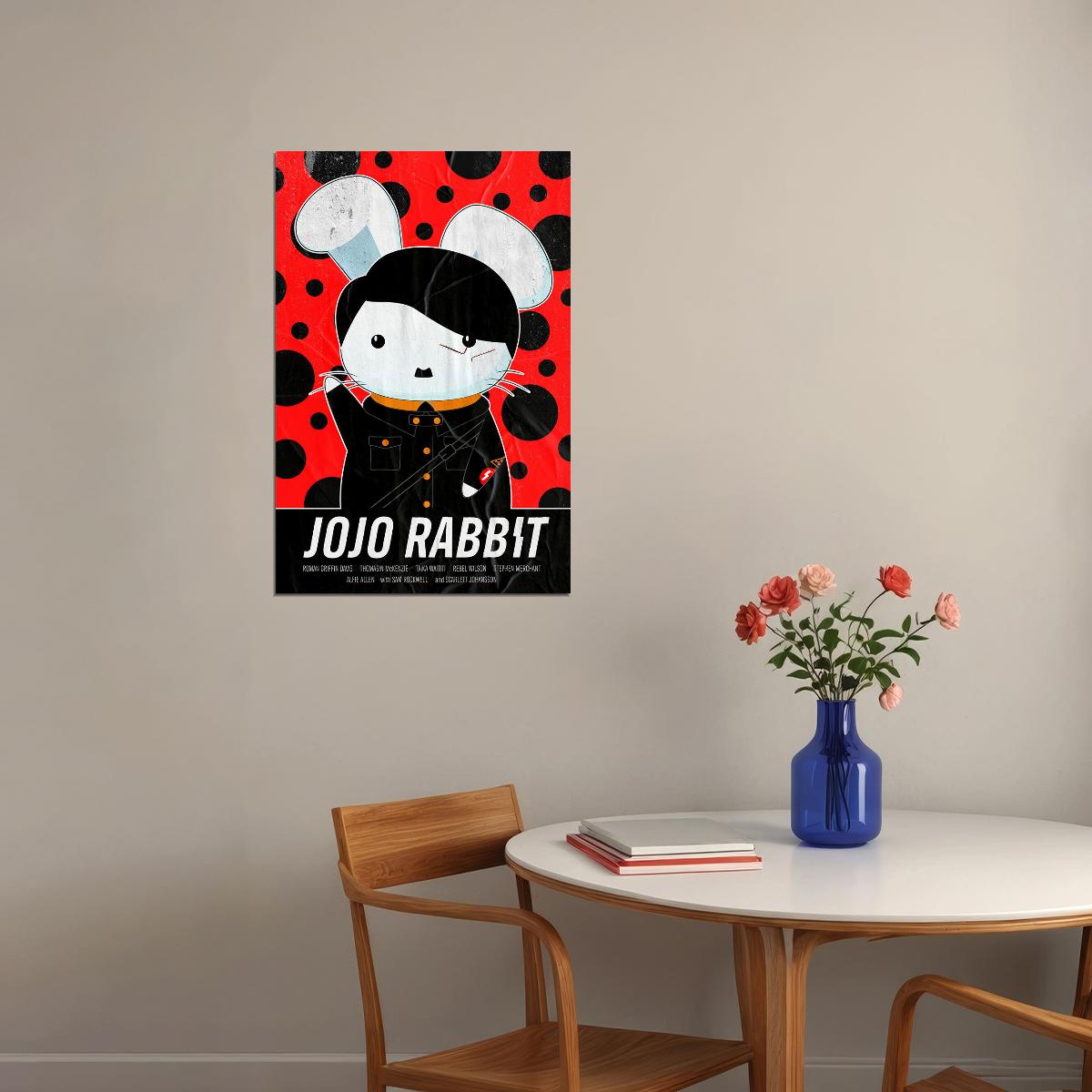 Jojo Rabbit Movie 2020 Drama War Comedy Animals Poster Wall Art Print Home Wall Decor - xonomax