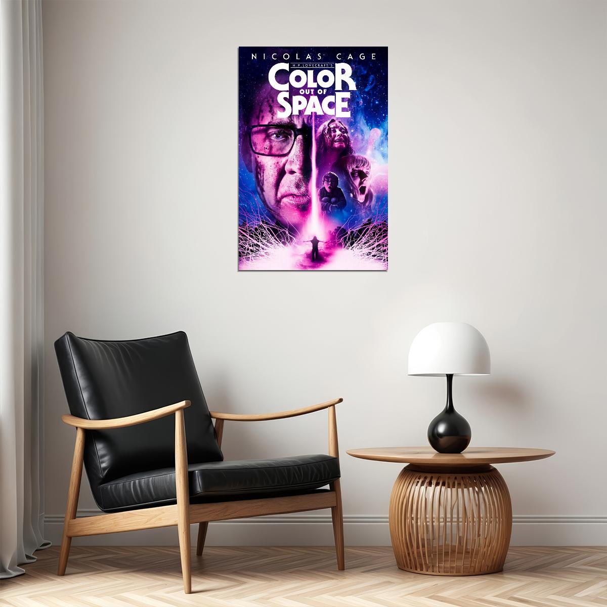 Color Out Of Space Movie 2020 Nicolas Cage Poster Wall Art Print Home Wall Decor - xonomax