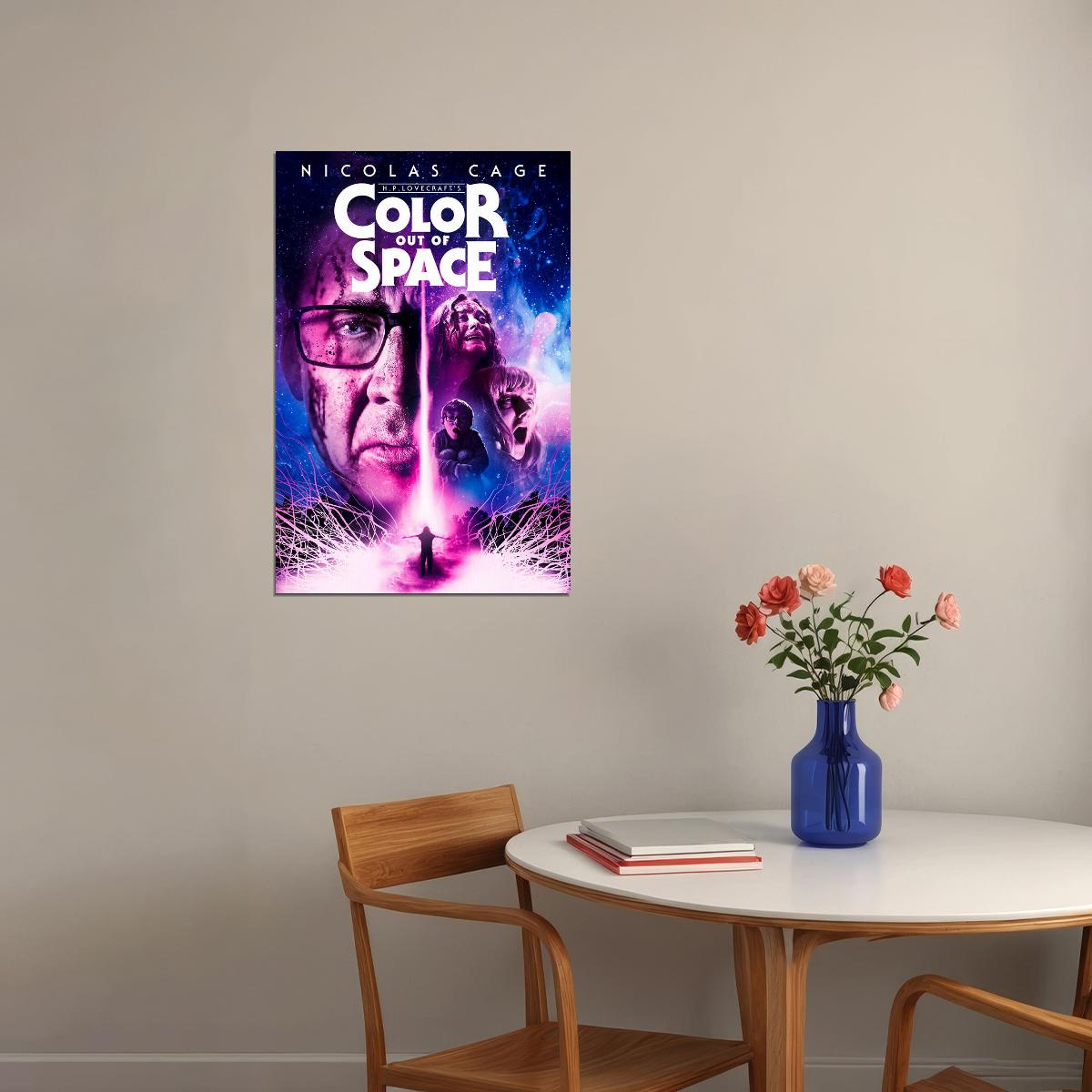 Color Out Of Space Movie 2020 Nicolas Cage Poster Wall Art Print Home Wall Decor - xonomax
