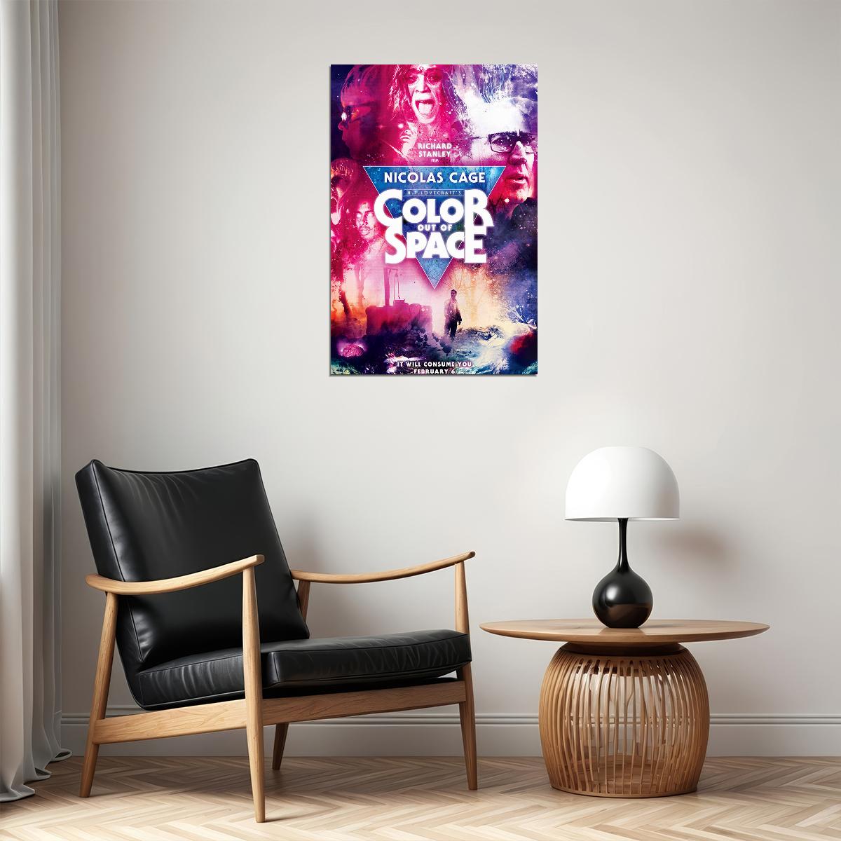 Color Out Of Space Movie 2020 Nicolas Cage Poster Wall Art Print Home Wall Decor - xonomax