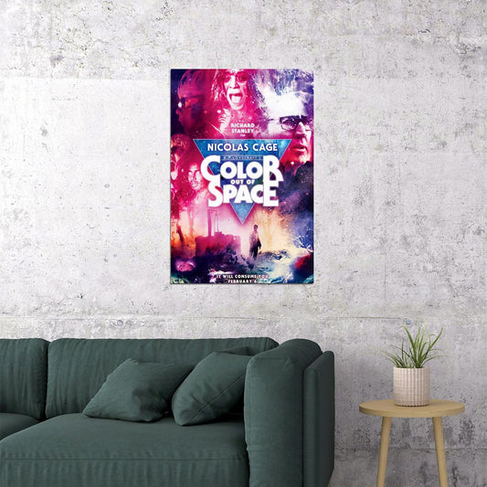 Color Out Of Space Movie 2020 Nicolas Cage Poster Wall Art Print Home Wall Decor - xonomax