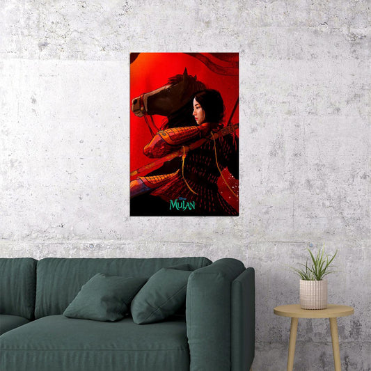 Mulan 2020 Movie Adventure Action Poster Wall Art Print Home Wall Decor - xonomax