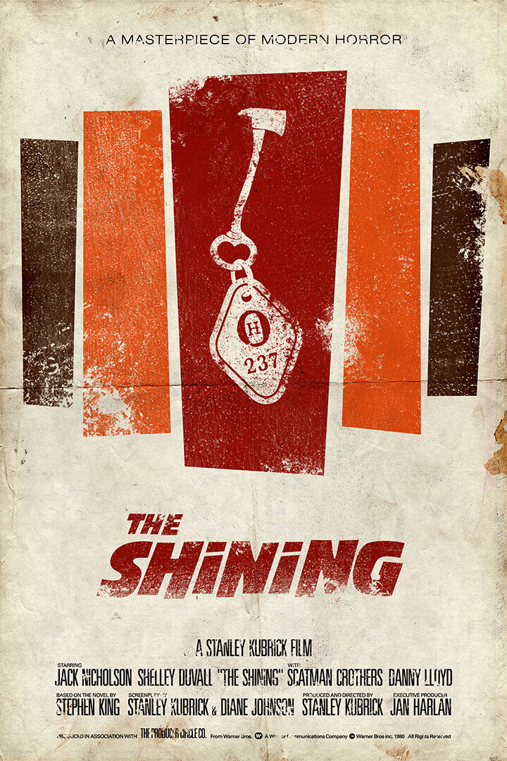 The Shining 1980 Movie Hot Horror Drama Poster Wall Art Print Home Wall Decor - xonomax