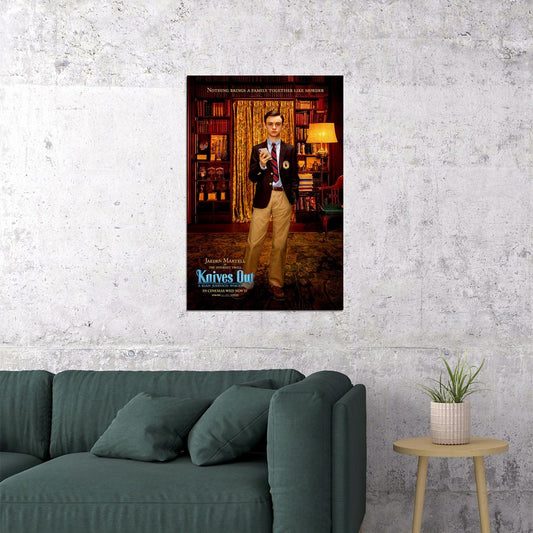 Knives Out Movie 2019 Daniel Craig Chris Evans Comedy Poster Wall Art Print Home Wall Decor - xonomax