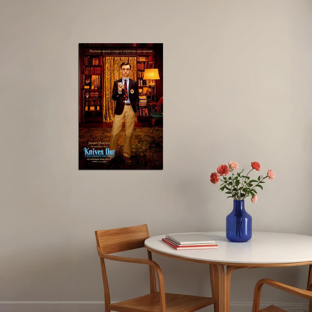 Knives Out Movie 2019 Daniel Craig Chris Evans Comedy Poster Wall Art Print Home Wall Decor - xonomax