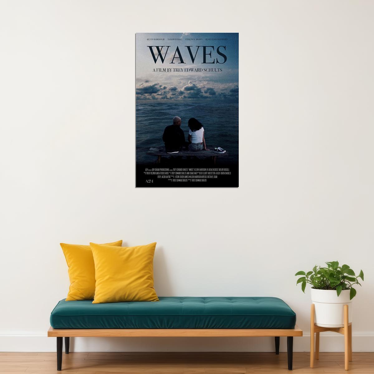 Waves Movie 2019 Lucas Hedges Alexa Demie Drama Poster Wall Art Print Home Wall Decor - xonomax