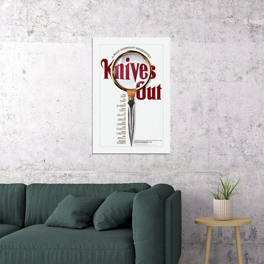 Knives Out Movie Comedy Crime Drama Poster Wall Art Print Home Wall Decor - xonomax