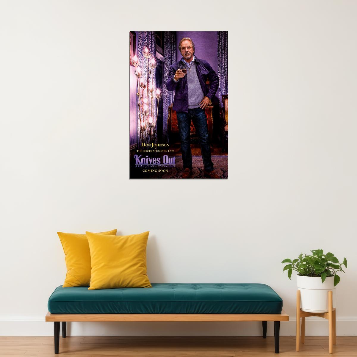 Knives Out Movie 2019 Daniel Craig Chris Evans Comedy Poster Wall Art Print Home Wall Decor - xonomax
