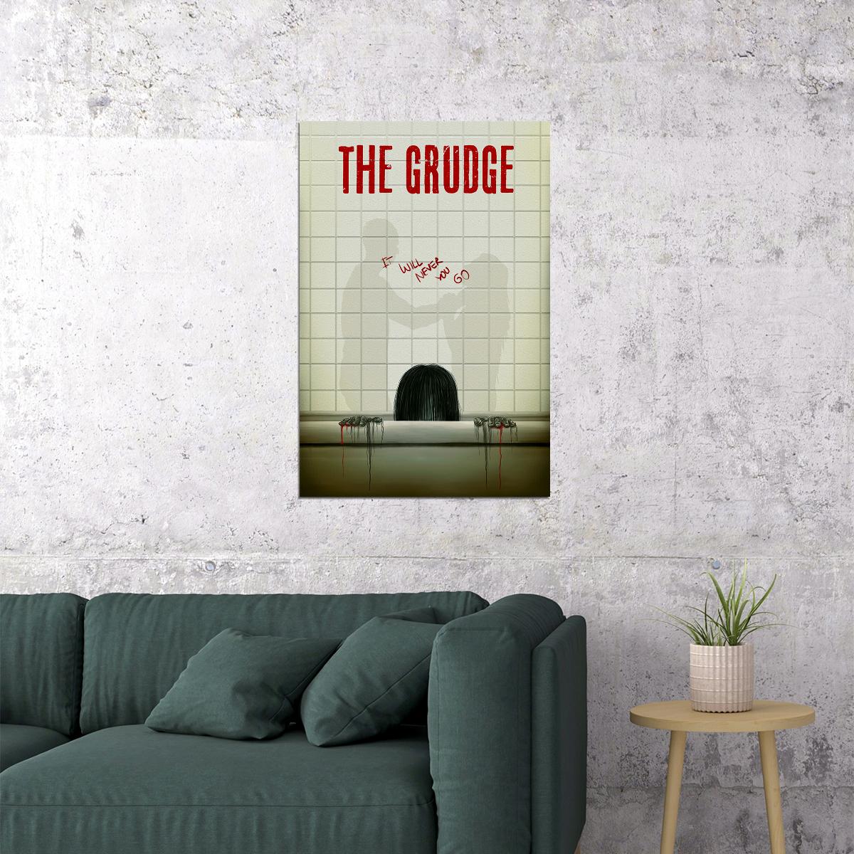 The Grudge 2020 It Will Never Let You Go Fantasy Poster Wall Art Print Home Wall Decor - xonomax