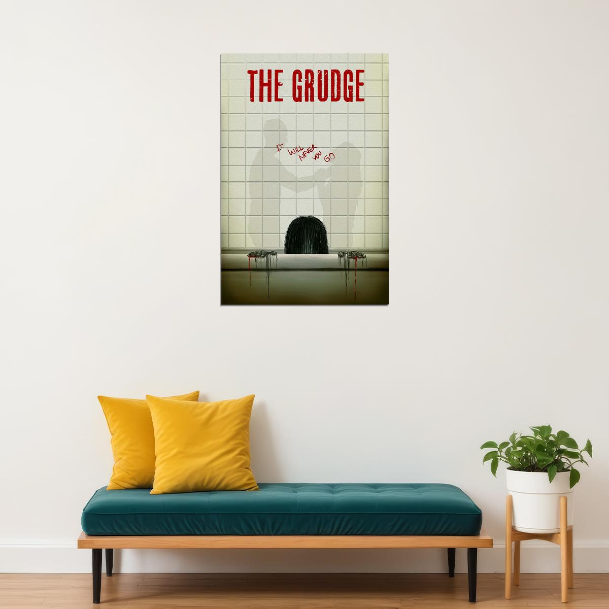 The Grudge 2020 It Will Never Let You Go Fantasy Poster Wall Art Print Home Wall Decor - xonomax