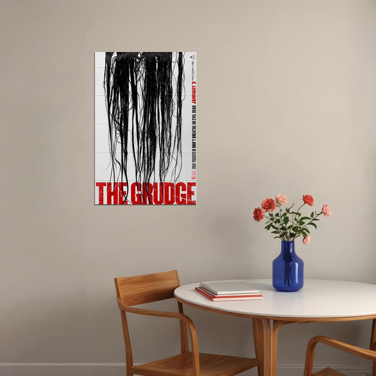 The Grudge 2020 It Will Never Let You Go Horror Poster Wall Art Print Home Wall Decor - xonomax