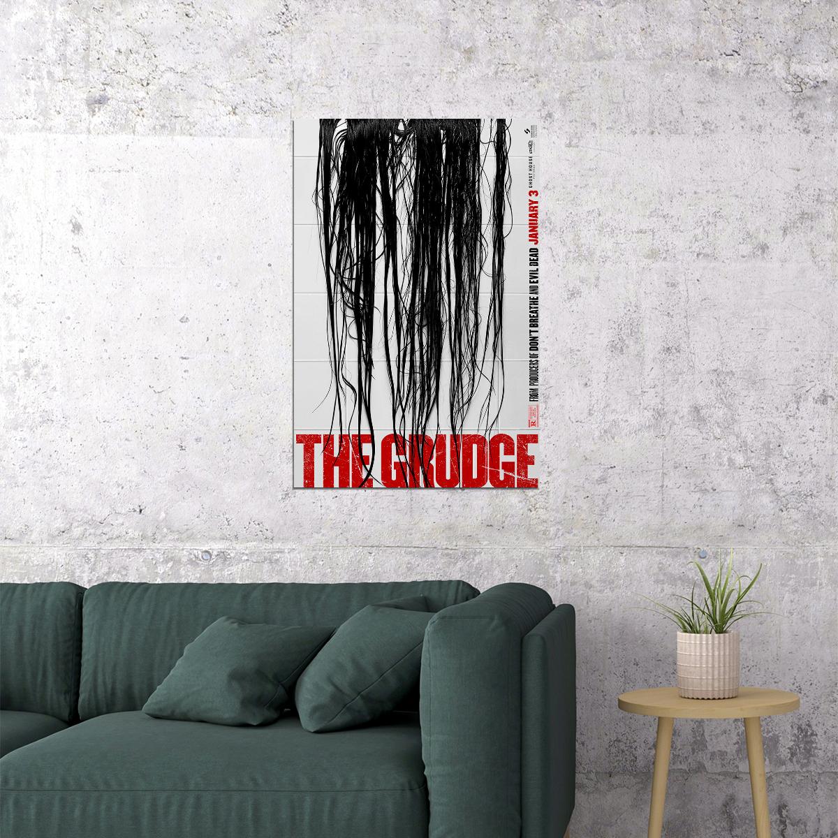 The Grudge 2020 It Will Never Let You Go Horror Poster Wall Art Print Home Wall Decor - xonomax