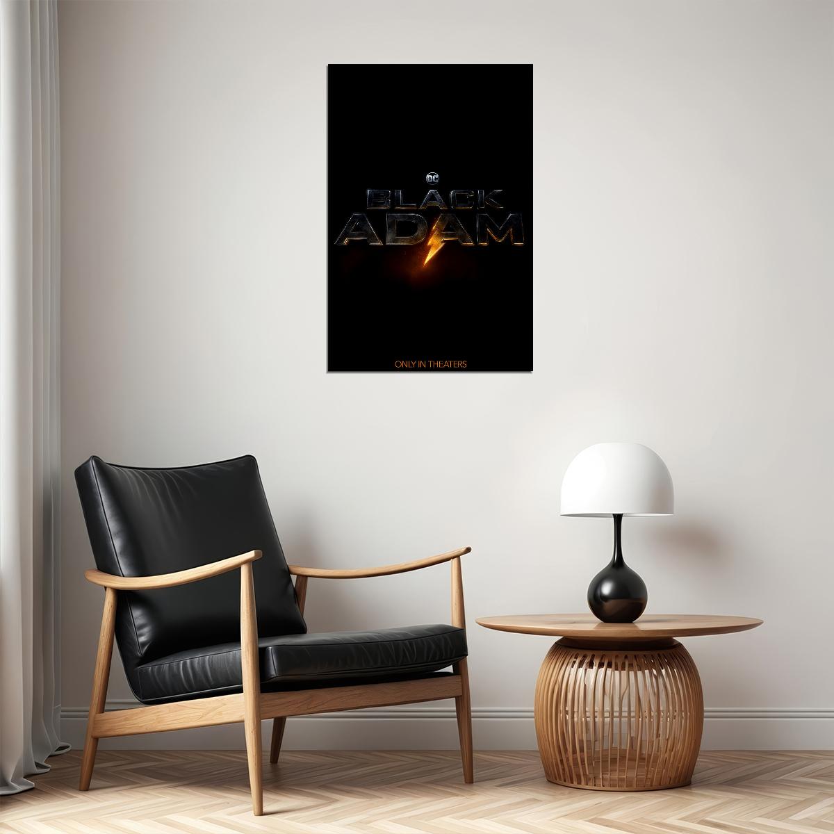 Black Adam 2021 Dwayne Johnson Dc Comics Action Poster Wall Art Print Home Wall Decor - xonomax
