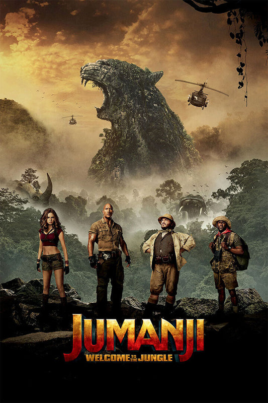 Jumanji The Next Level Kevin Hart Action Comedy Poster Wall Art Print Home Wall Decor - xonomax