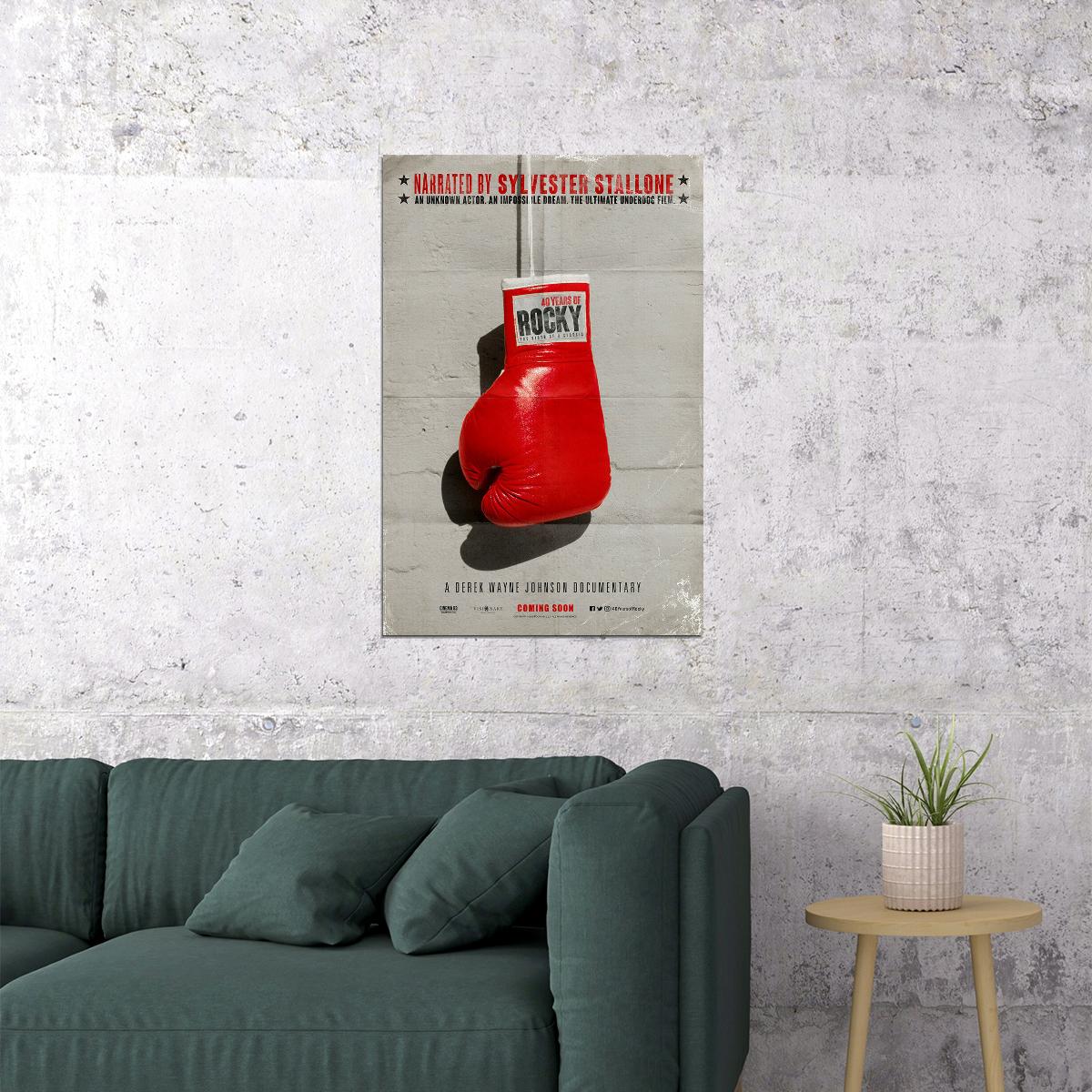 40 Years Of Rocky The Birth Of A Classic Documentary Poster Wall Art Print Home Wall Decor - xonomax