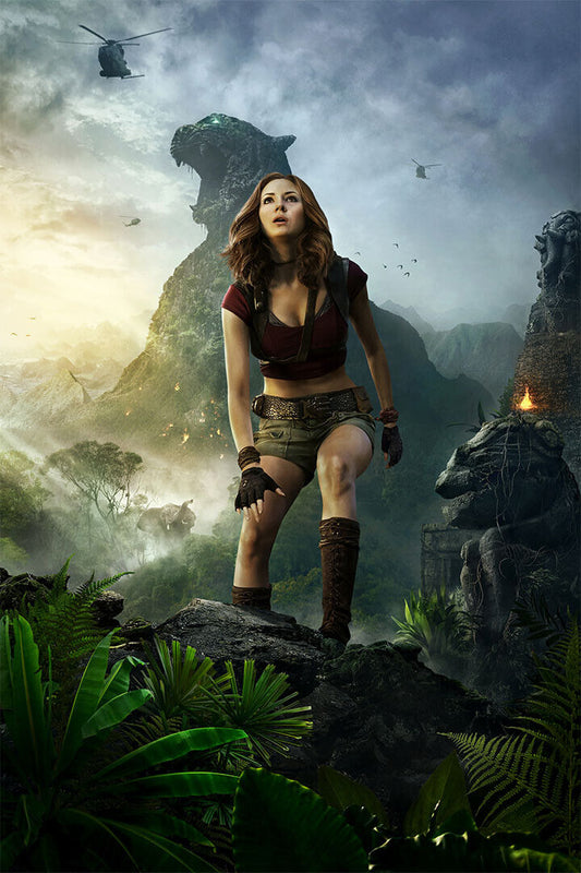 Jumanji The Next Level 2019 Dwayne Johnson Poster Wall Art Print Home Wall Decor - xonomax