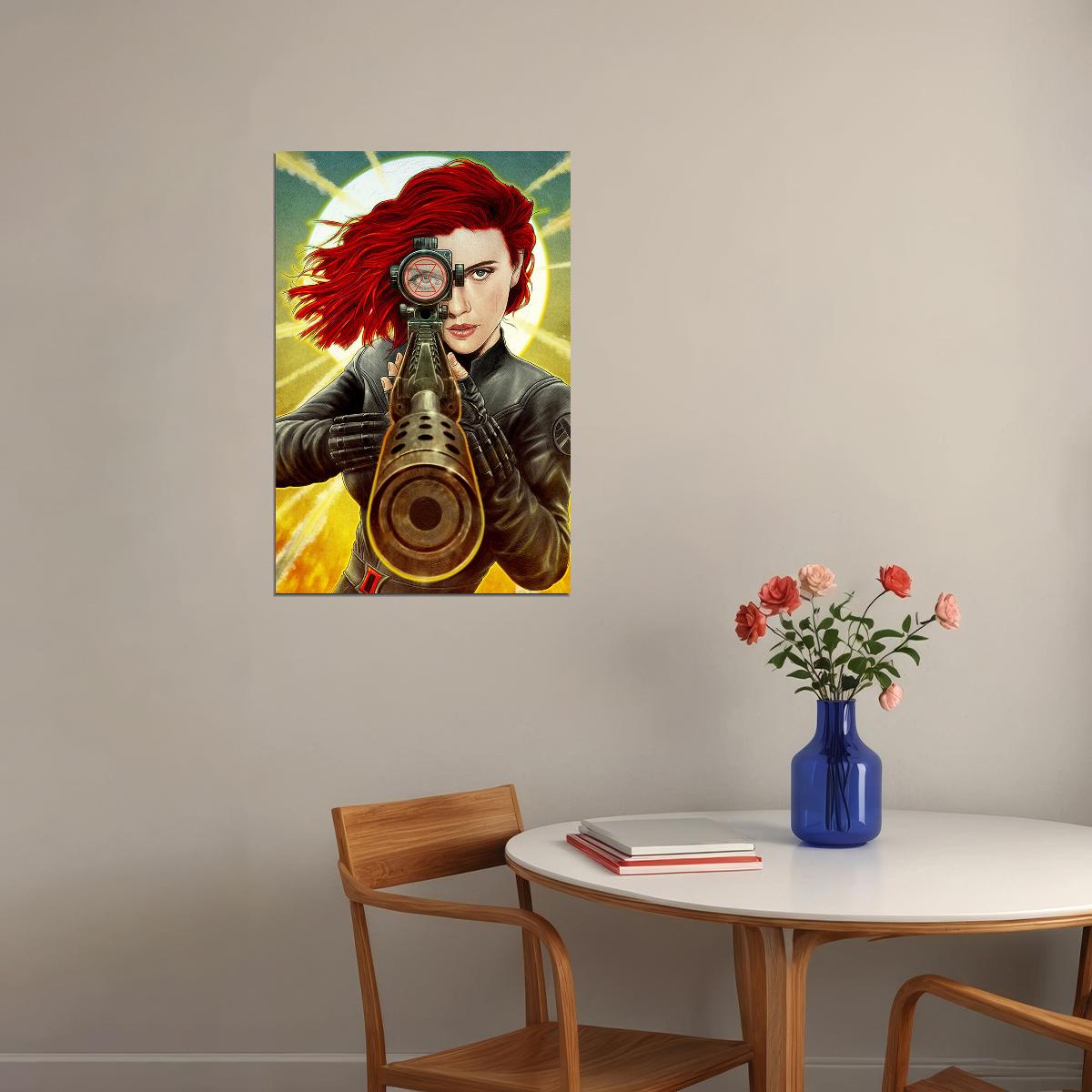 Black Widow Movie Comic Film Action Poster Wall Art Print Home Wall Decor - xonomax
