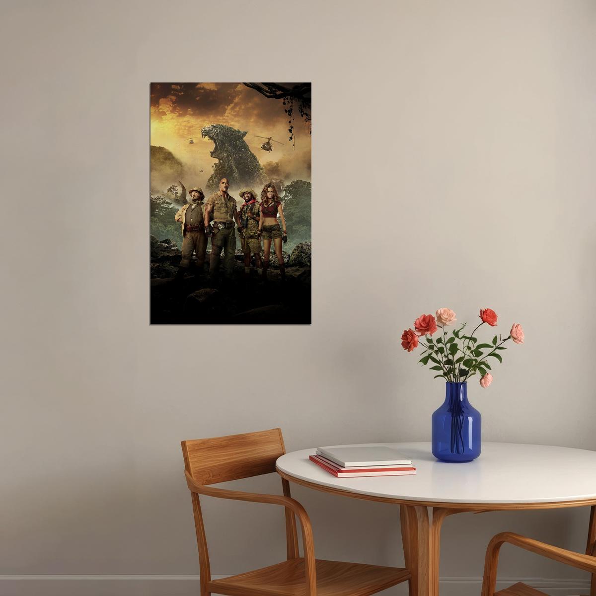 Jumanji 2019 Movie The Next Level Entertainment Poster Wall Art Print Home Wall Decor - xonomax