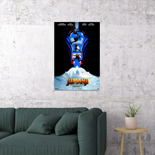 Jumanji 2019 Movie The Next Level Adventure Poster Wall Art Print Home Wall Decor - xonomax