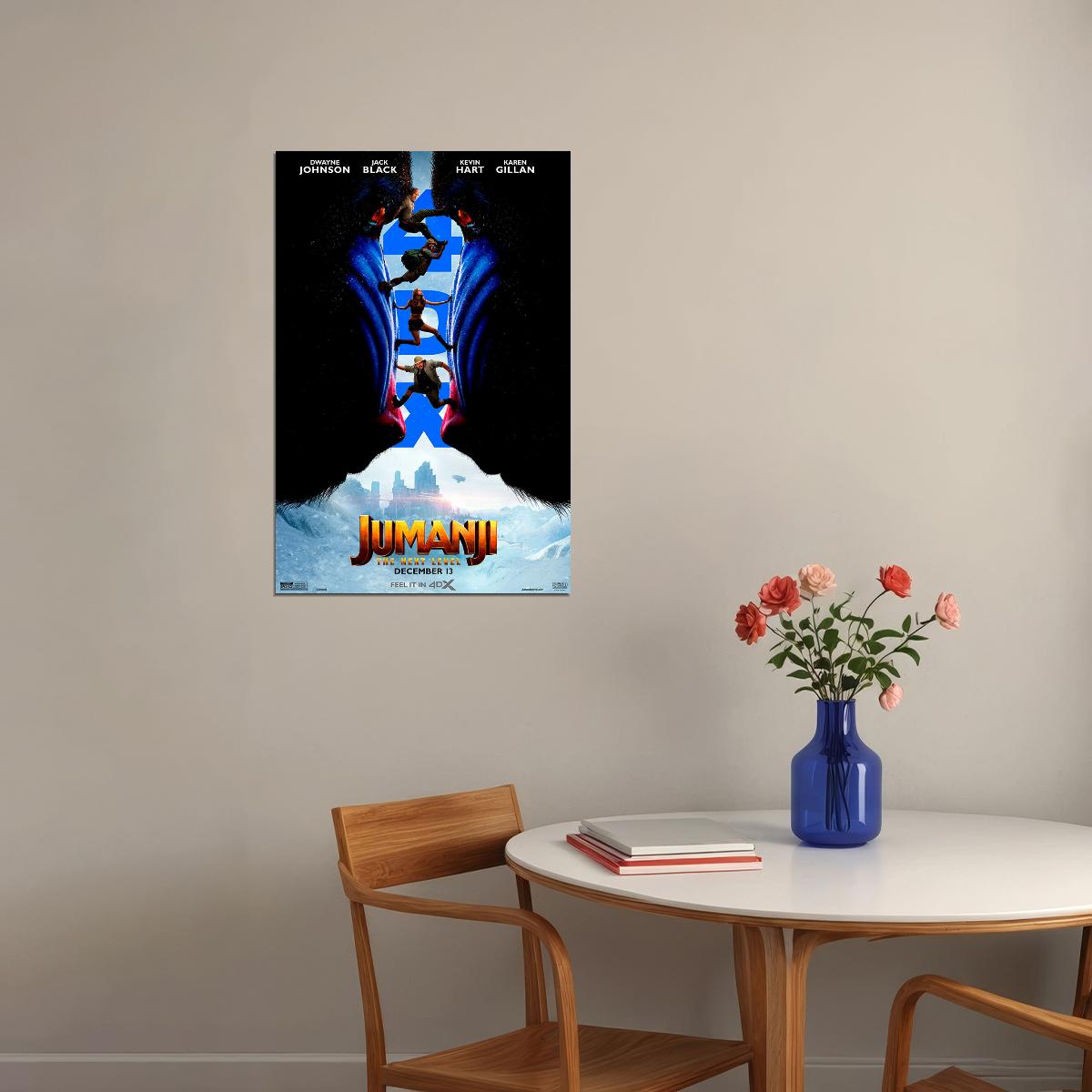Jumanji 2019 Movie The Next Level Adventure Poster Wall Art Print Home Wall Decor - xonomax