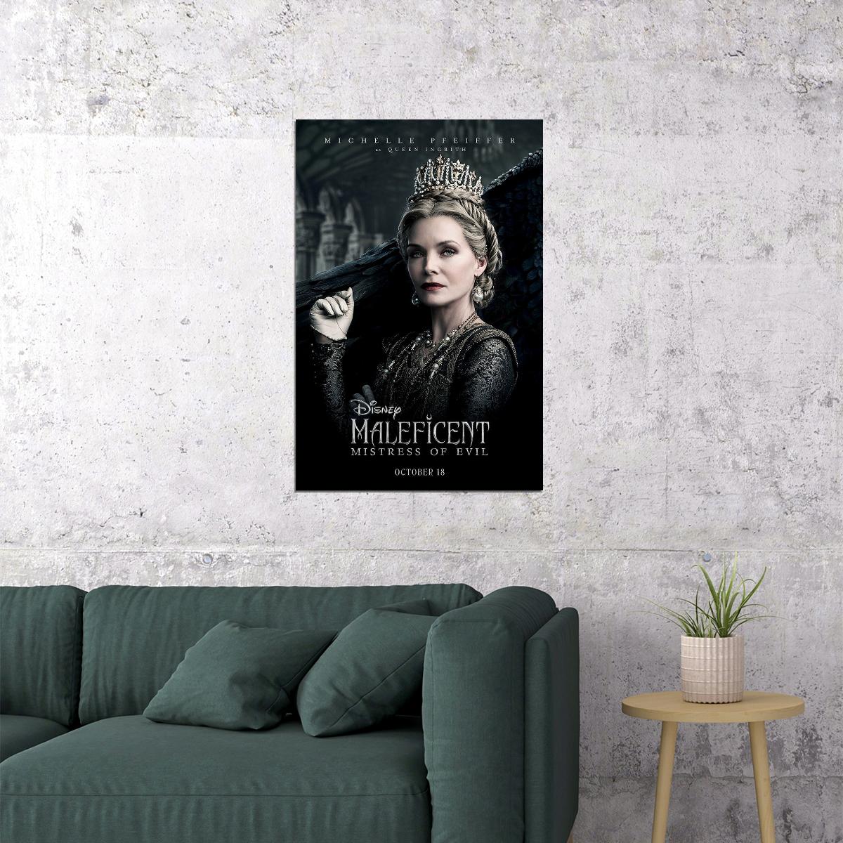 Maleficent Mistress Of Evil Movie 2019 Family Poster Wall Art Print Home Wall Decor - xonomax