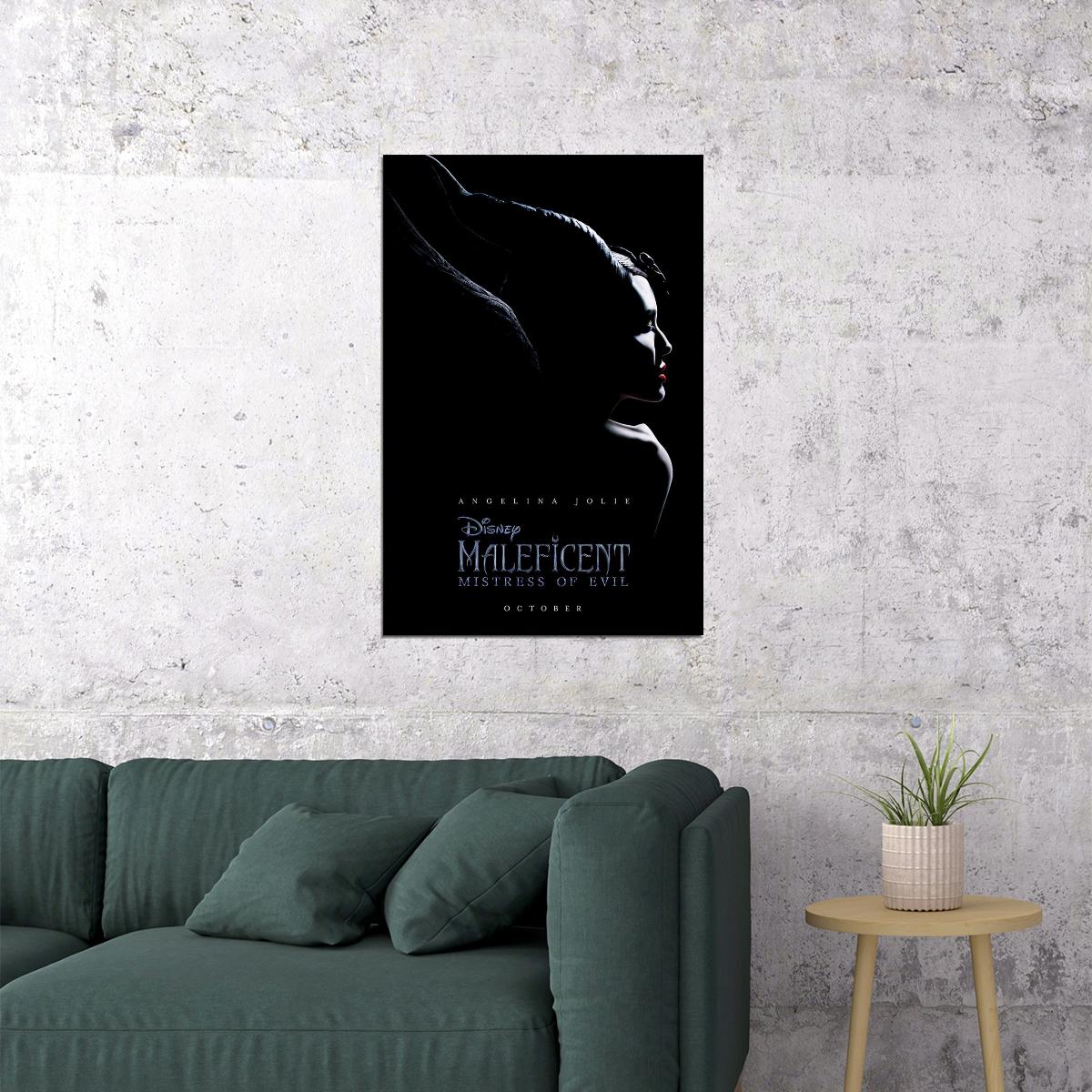 Maleficent Mistress Of Evil Movie 2019 Action Poster Wall Art Print Home Wall Decor - xonomax