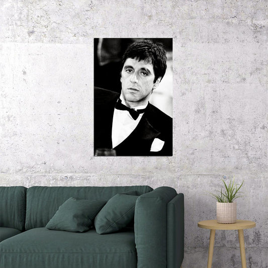 Scarface Classic Movie Al Pacino Gift With Gun Poster Wall Art Print Home Wall Decor - xonomax