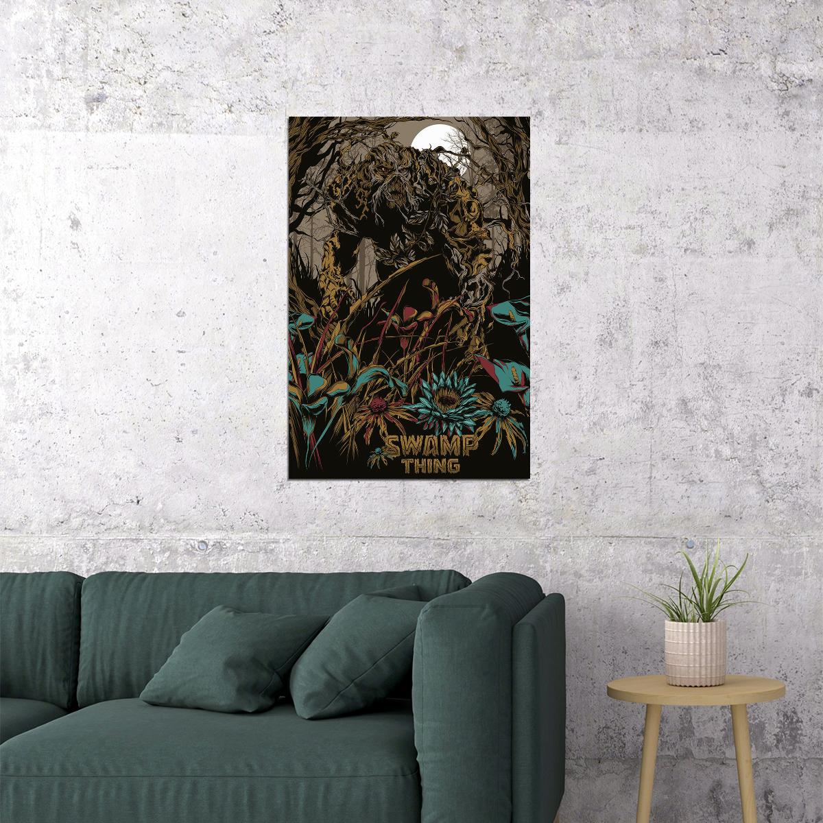 Swamp Thing 2019 Dc Comics Tv Series Superhero Poster Wall Art Print Home Wall Decor - xonomax