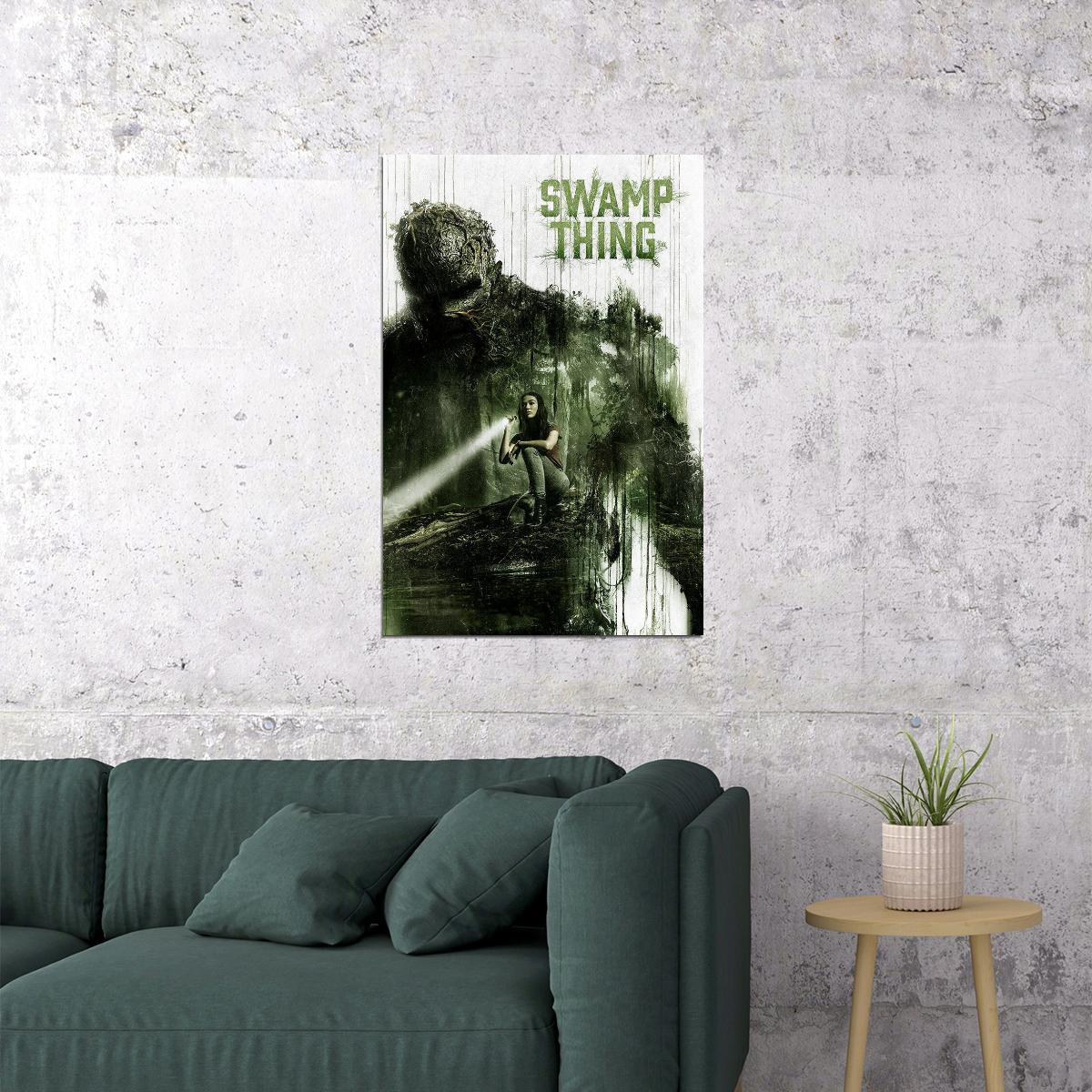 Swamp Thing Comics Superhero Tv Series 2019 Season Action Poster Wall Art Print Home Wall Decor - xonomax